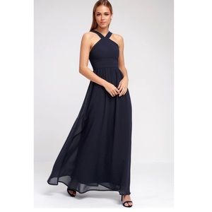 Navy Blue Maxi Dress